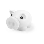 Piggy bank with soft rubber finish in bright tones