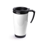 470ml capacity PP mug with body in a wide range of bright tones and accessories in black