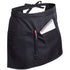 Apron for waist in 100% polyester material, smooth finish in an elegant black