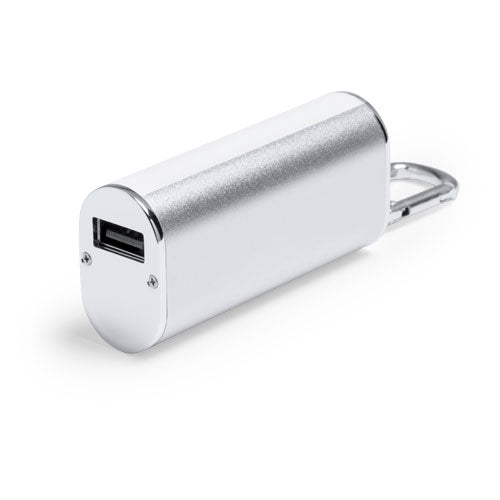 Portable battery charger in an elegant, aluminum finish