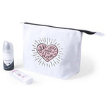 Beauty bag in 100% cotton material