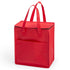 Multi purpose cooler bag in brightly colored non-woven, with zipperclosure and front pocket