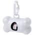 Pets bag dispenser with resistant body in vivid colors and bone design
