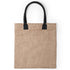 Jute bag with medium size, reinforce cotton handles, in a wide range of bright tones