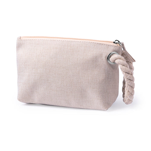 Multipurpose bag in a soft combination of cotton and polyester materials in natural colors