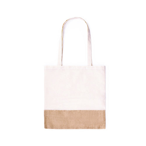 Eco-friendly bag in a resistant combination of natural materials -jute and cotton- of 245g/m2