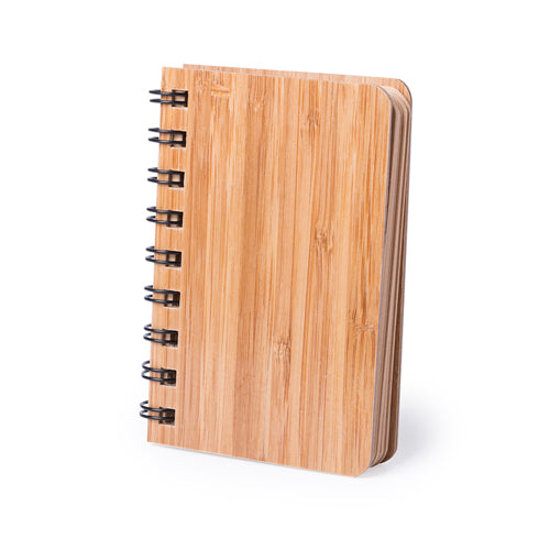 Nature line, ring notepad with hard, bamboo wood covers
