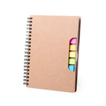 Ring notepad with recycled cardboard covers