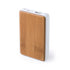 4,000 mAh, external auxiliary battery in nature line, with shell in bamboo wood