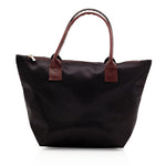 Classic design bag in resistant polyester with bright tones and contrasting handles