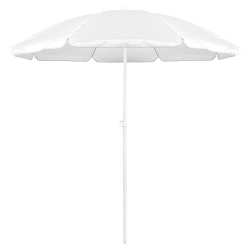 Beach umbrella of 8 panels in resistant nylon and in a varied range of bright tones
