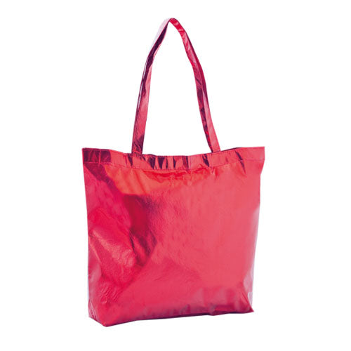 Laminated non-woven bag with metallic finish of 110g/m2, in a wide range of bright tones