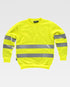 Round Neck Sweatshirt with high Visibility Stripes (EU Compliant)